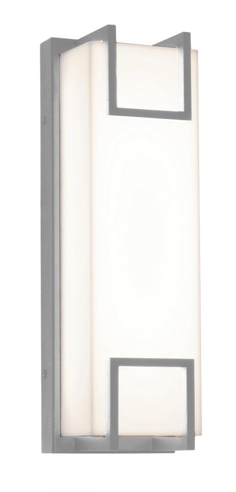 Beaumont LED Outdoor Sconce - 15'' - Textured Grey