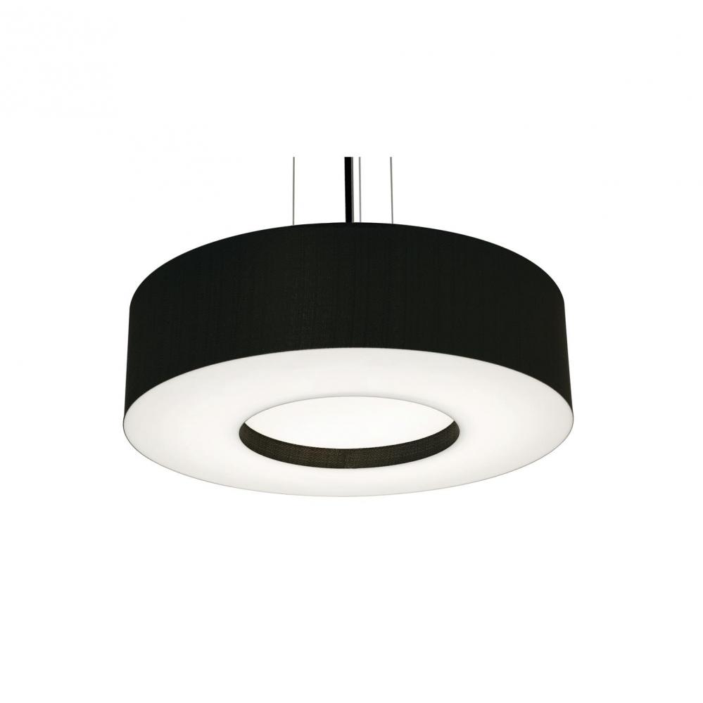 Montclair 19'' LED Pendant - 18W 120-277V,BK w/ BK