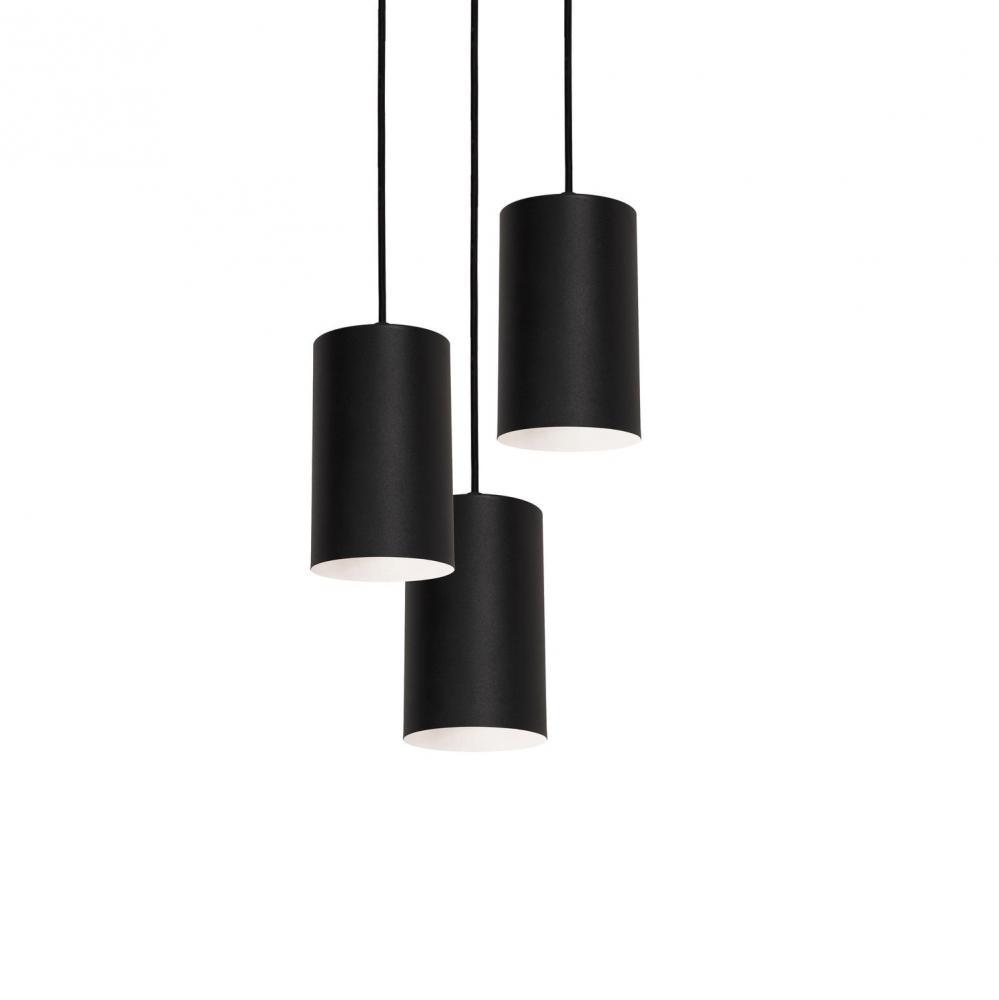 Tyke 18'' 3 Light Round Pendant - BK