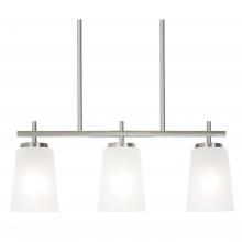 AFX Lighting, Inc. JNNP0523MBSN - Joanna 3 Light Linear Pendant 120V - Satin Nickel