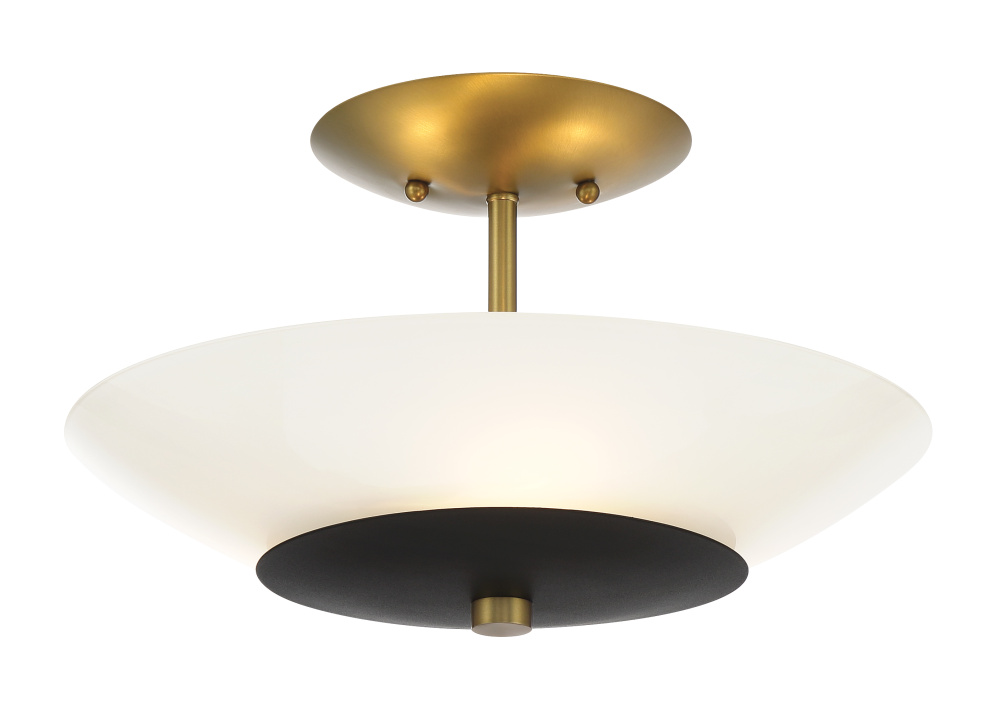 Bax - 14" 3 Light Semi Flush