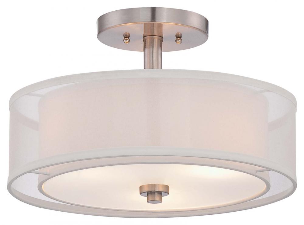 Parsons Studio - 3 Light Semi Flush