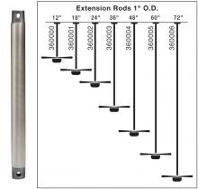 Kichler 360000WSP - Fan Down Rod 12 Inch