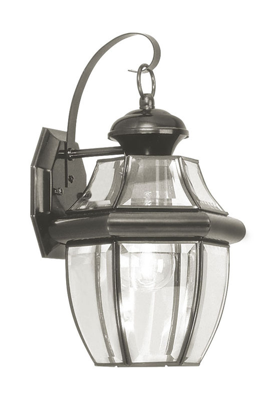 1 Light Black Outdoor Wall Lantern