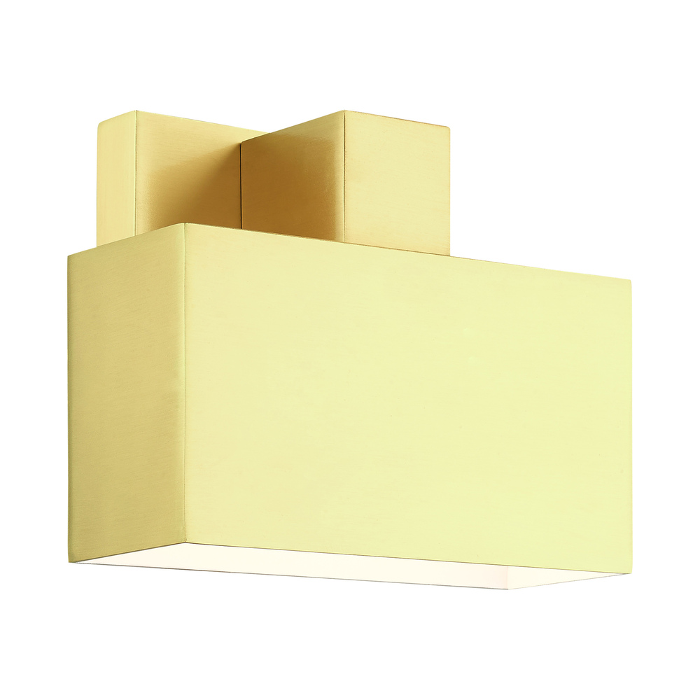 1 Lt Satin Brass Outdoor ADA Wall Sconce