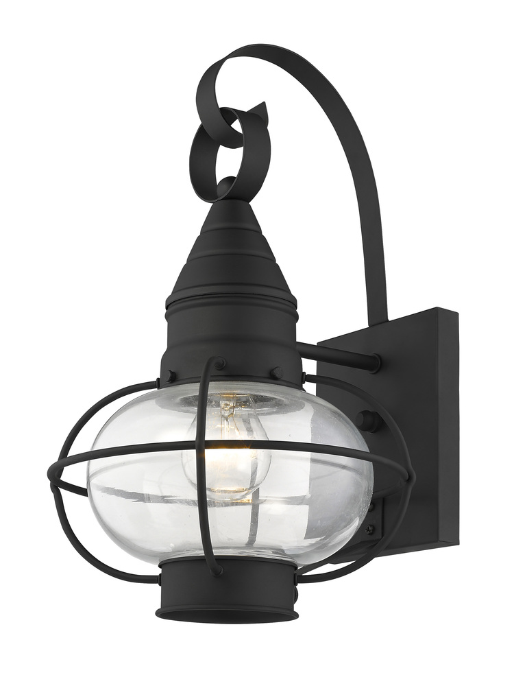 1 Light Black Outdoor Wall Lantern