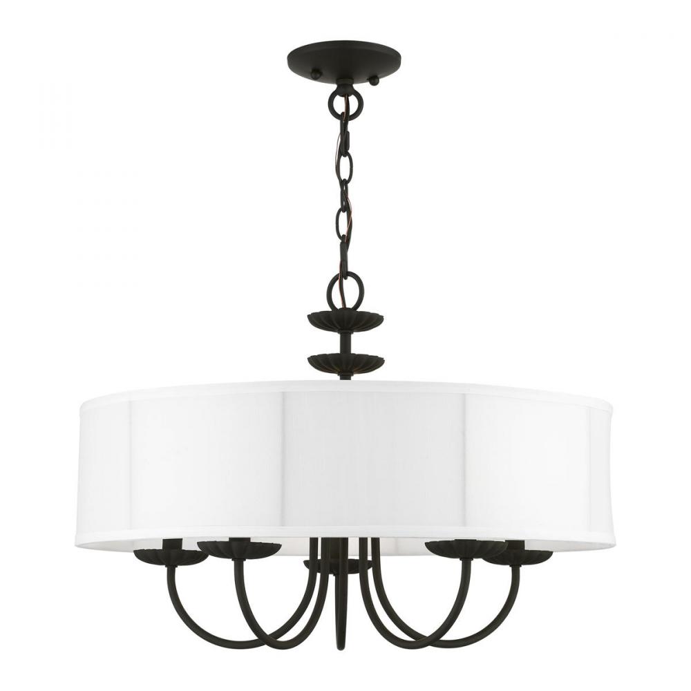 5 Light Black Pendant Chandelier