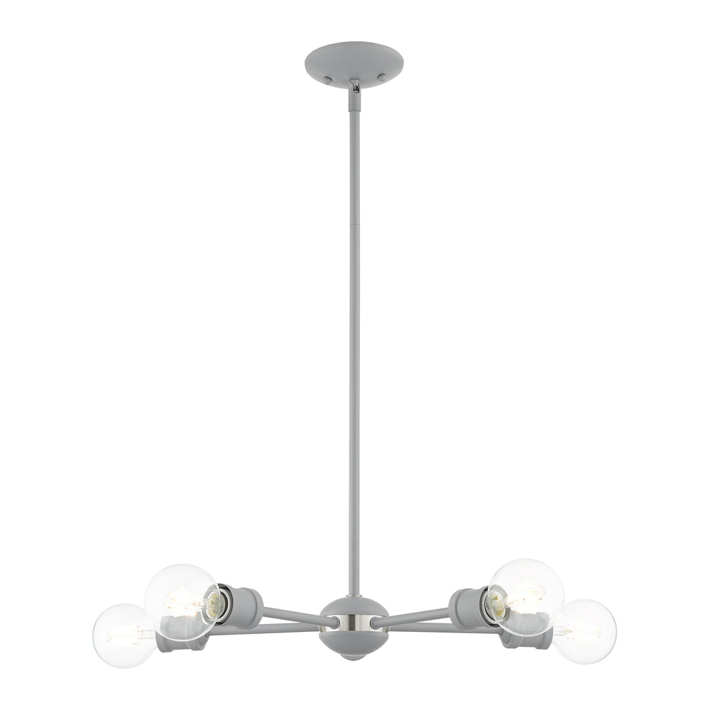 5 Lt Nordic Gray Chandelier