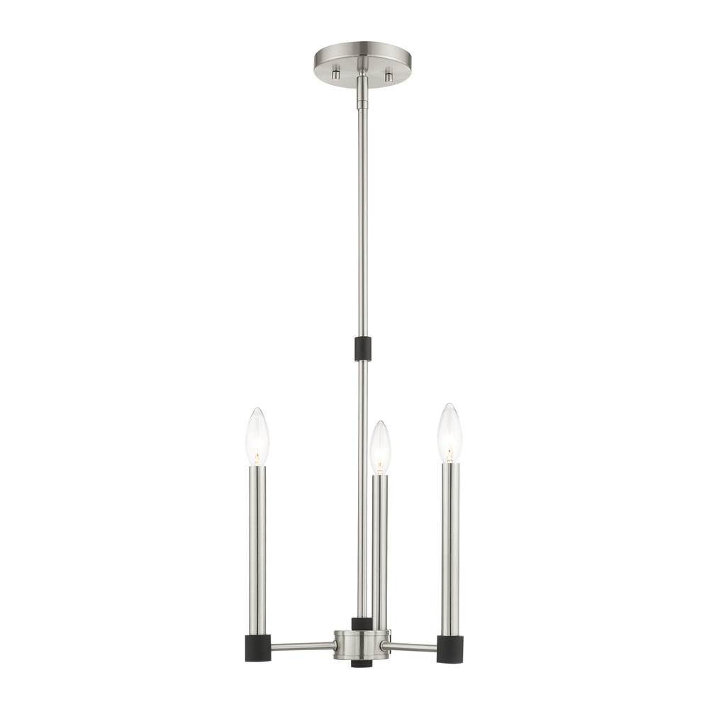 3 Lt Brushed Nickel Chandelier