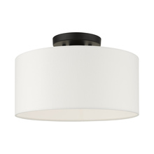 Livex Lighting 41097-04 - 1 Lt Black Semi Flush