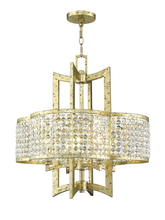 Livex Lighting 50575-28 - 4 Light Winter Gold Chandelier