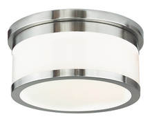 Livex Lighting 65502-91 - 2 Light Brushed Nickel Ceiling Mount