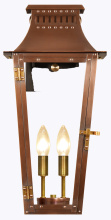 The Coppersmith EB20E - The CopperSmith East Bay 20" Tall Copper Electric Wall Mount Outdoor Light Lantern Sconce