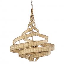 Varaluz 240P08BTR - Flow 8-Lt Twist Pendant - Baguette/Natural Rattan