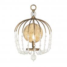 Varaluz 343W01HG - Voliere 1-Lt Crystal Wall Sconce - Havana Gold