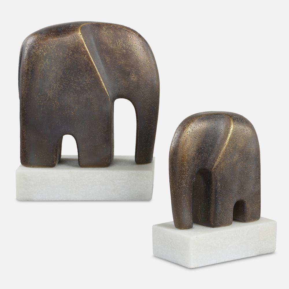 Uttermost Timeless Tusk Bronze Sculptures Set/2