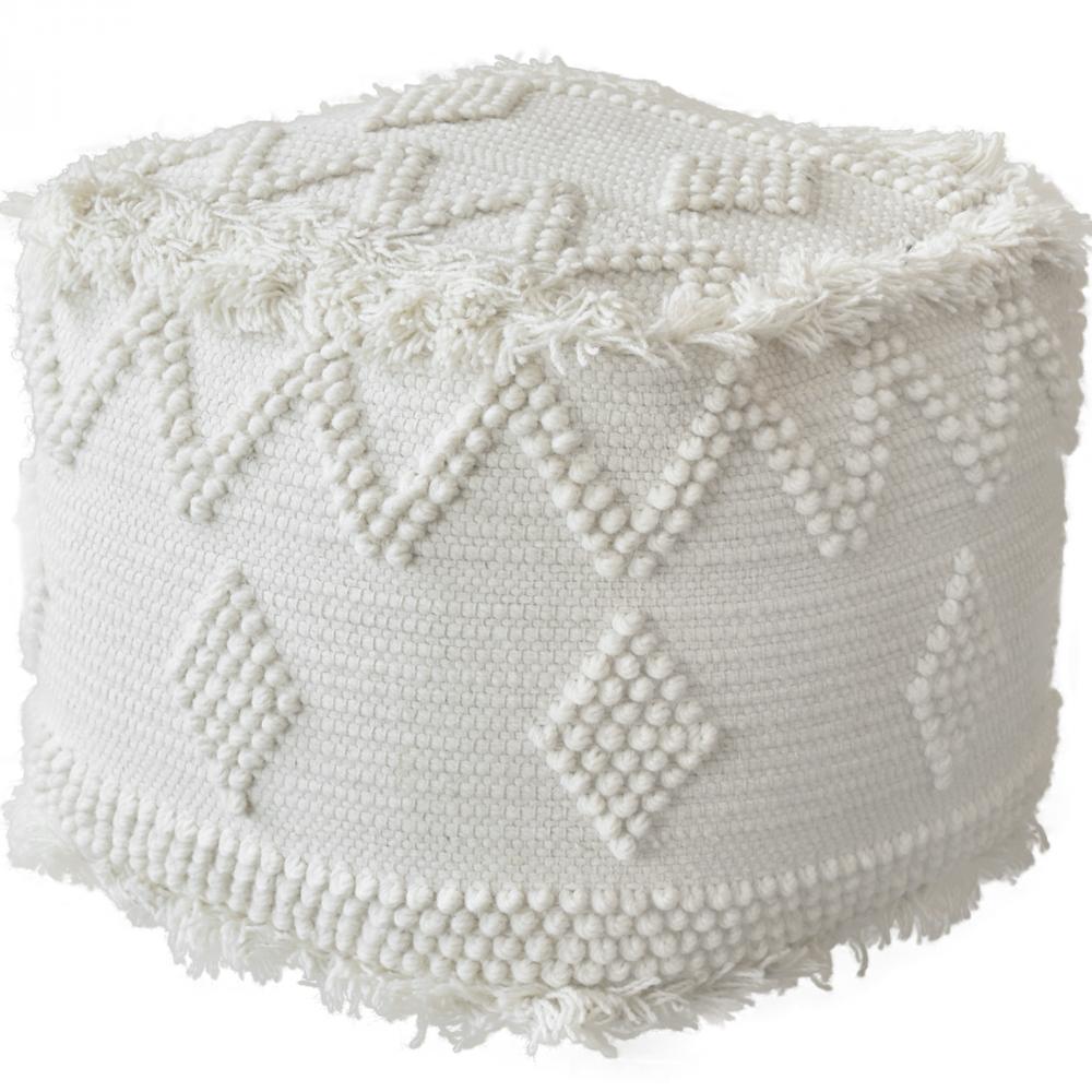 Uttermost Uriah Ivory Pouf