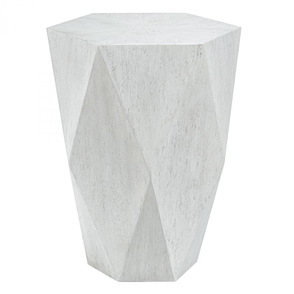 Uttermost Volker Side Table, White