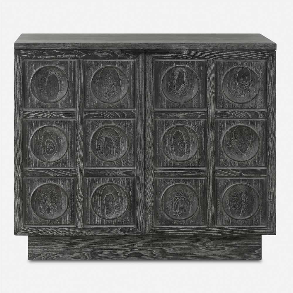 Shelby 2 Door Ebony Stained Cabinet