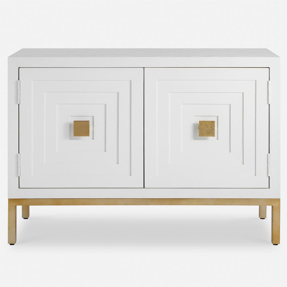 Uttermost Aiken 2 Door Cabinet, White