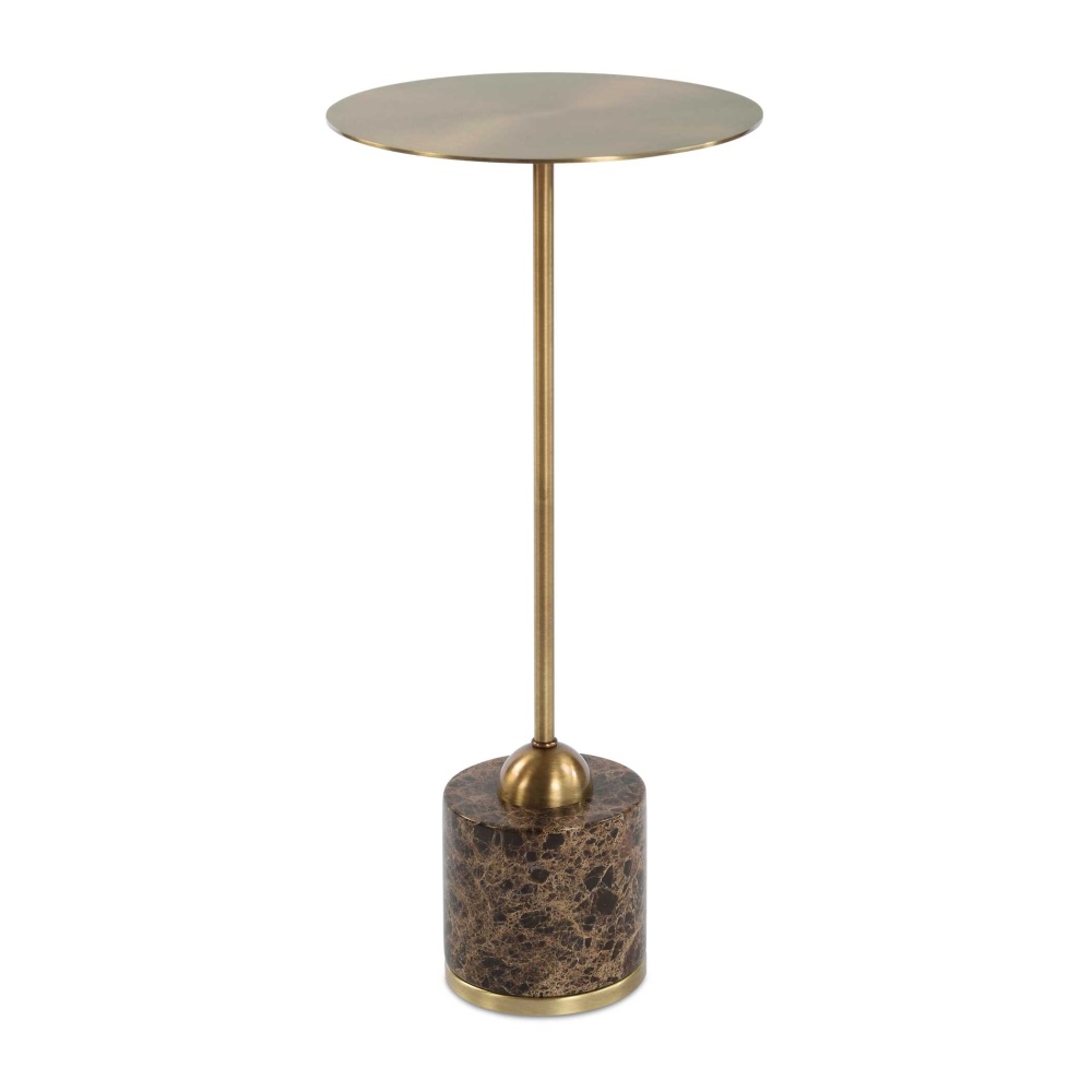 Uttermost Verlin Brass Drink Table