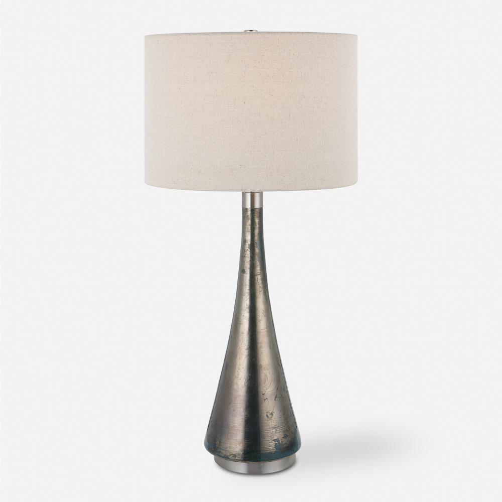 Uttermost Contour Metallic Glass Table Lamp