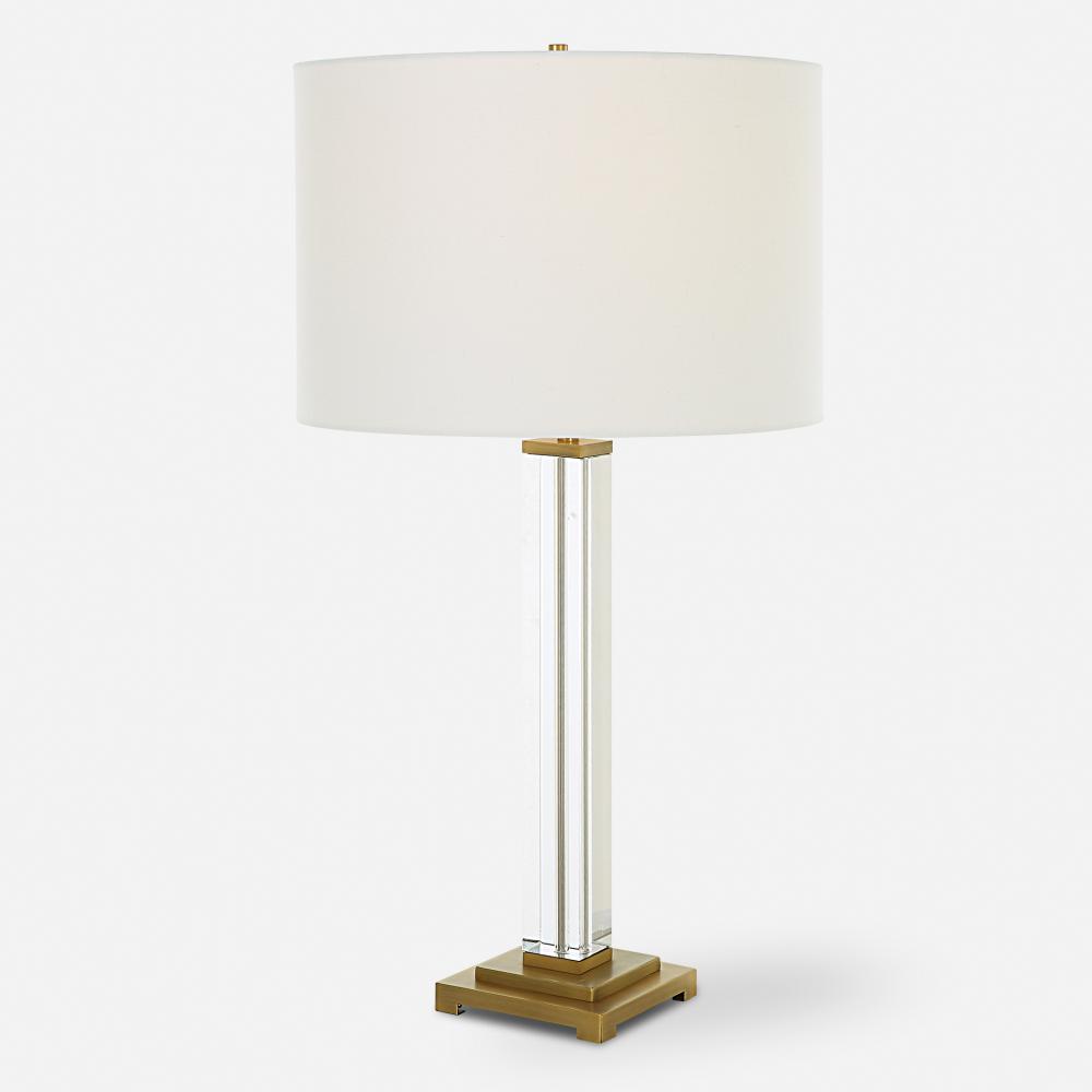 Crystal Column Table Lamp