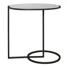 Uttermost 25749 - Twofold White Marble Accent Table