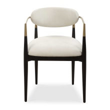 Uttermost 23927 - Uttermost Moxie White Dining Arm Chair