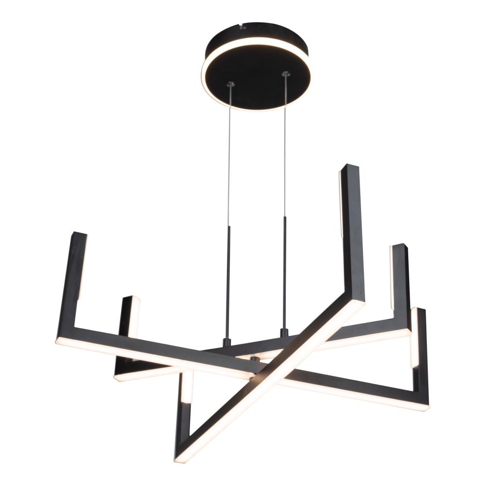 Silicon Valley Collection Integrated LED Chandelier, Black