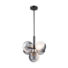 Artcraft AC11885BK - Bolla Collection 5-Light Pendant Black