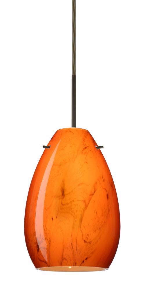 Besa Pendant Pera 6 Bronze Habanero 1x5W LED