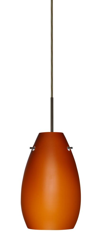 Besa Pera 9 Pendant Bronze Amber Matte 1x100W Medium Base