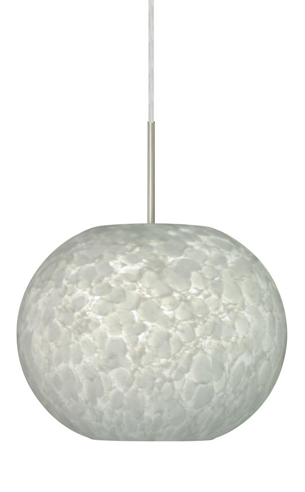 Besa Luna LED Pendant Carrera Satin Nickel 1x9W LED