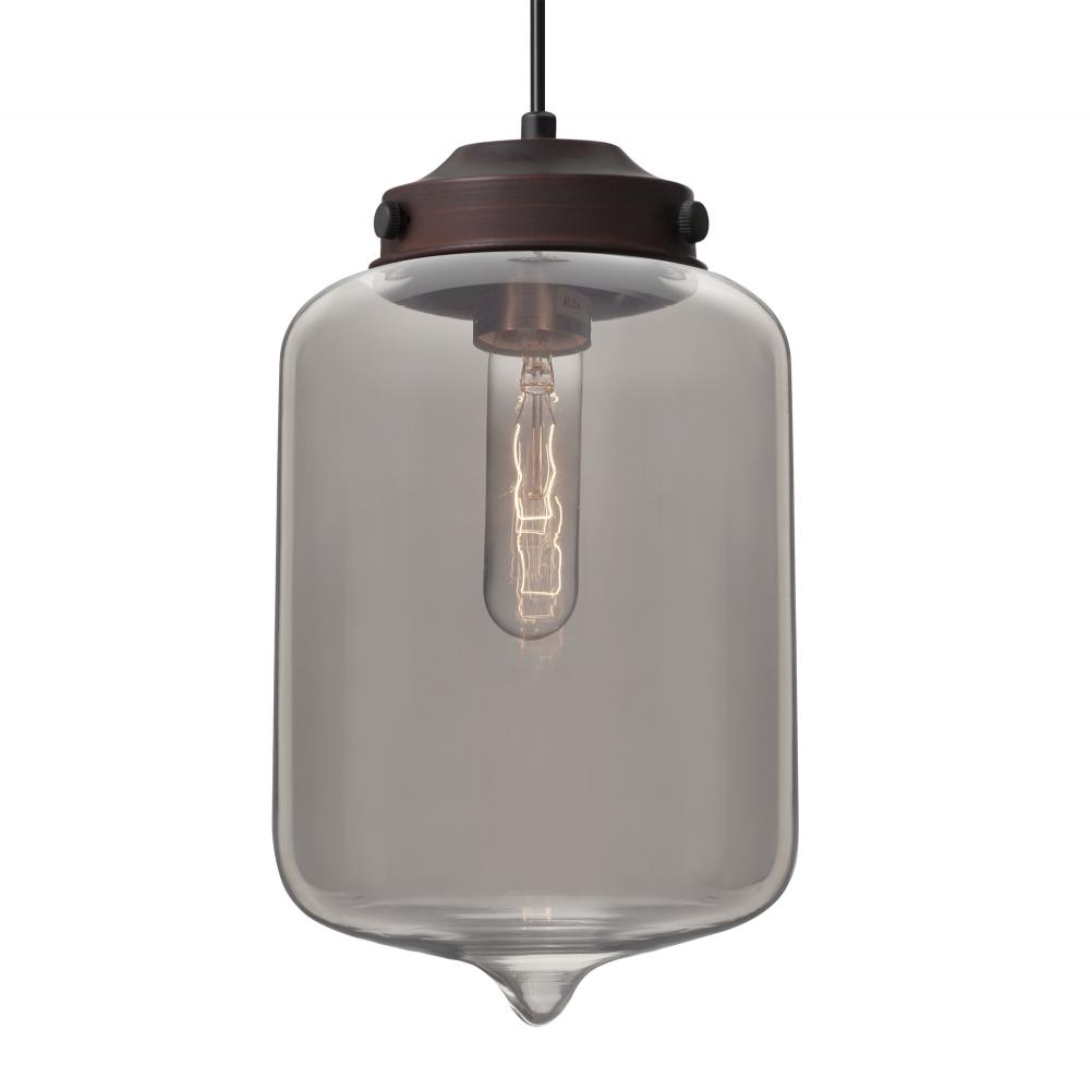 Besa Olin Pendant Bronze Smoke 1x60W Medium Base T10