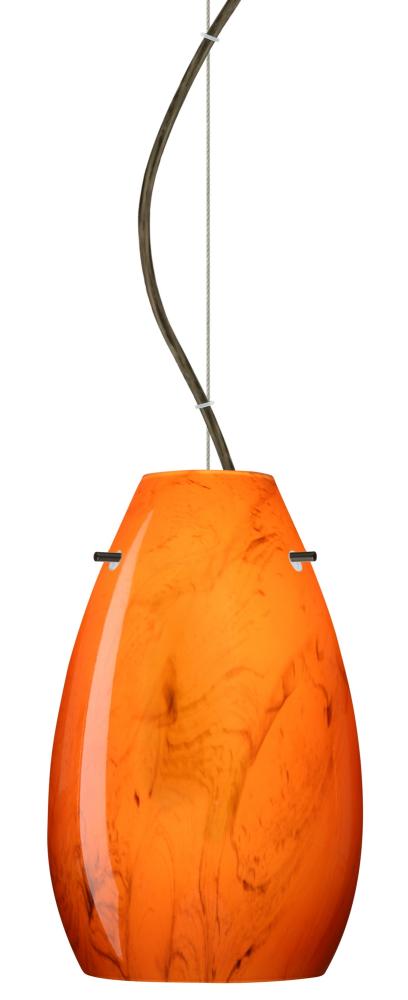 Besa Pera 9 Cable Pendant Habanero Bronze 1x100W Medium Base