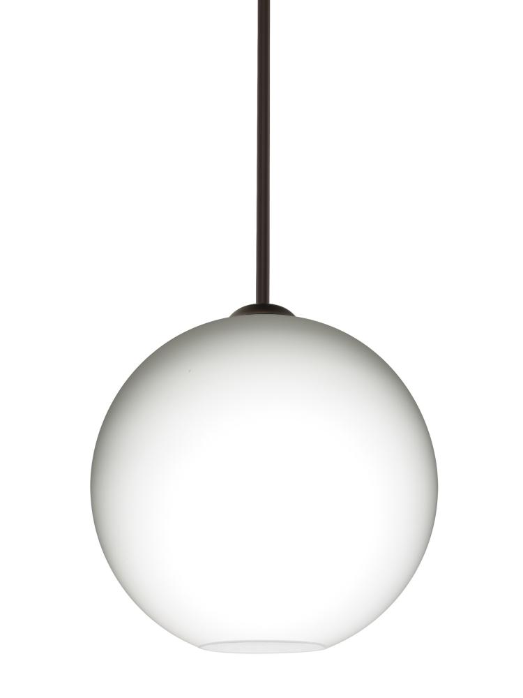 Besa Coco 12 Stem Pendant, Opal Matte, Bronze Finish, 1x60W Medium Base