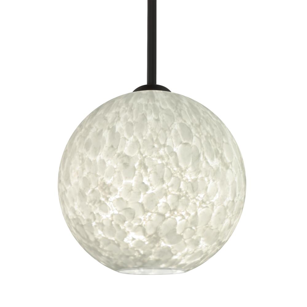 Besa Coco 8 Stem Pendant, Carrera, Black Finish, 1x60W Medium Base