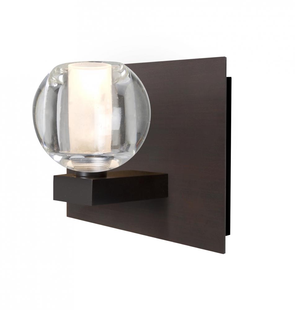 Besa, Boca Vanity, Clear, Bronze Finish, 1x40W Halogen