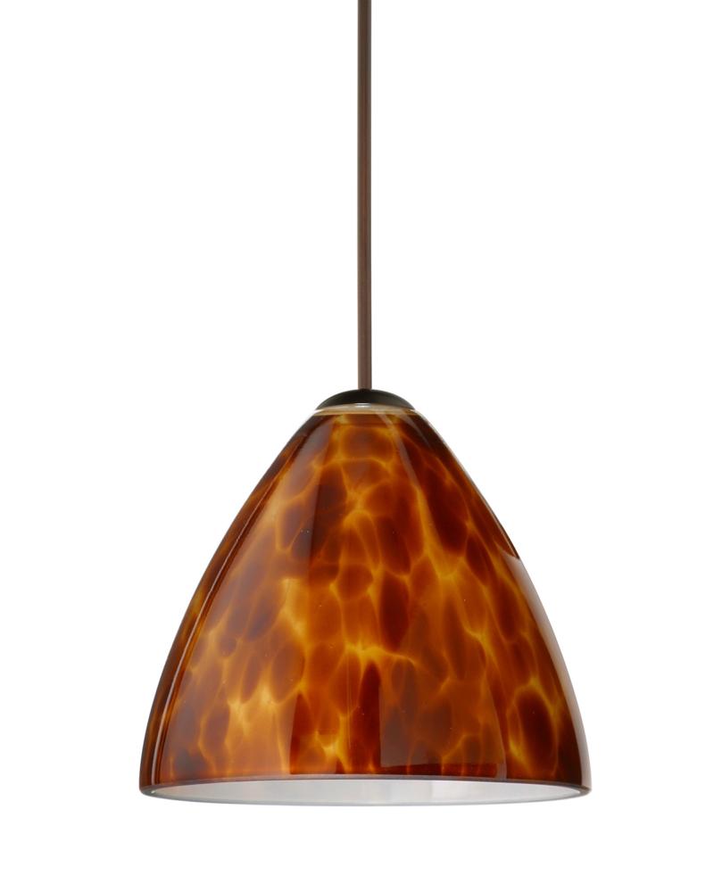 Besa Pendant Mia Bronze Amber Cloud 1x50W Halogen