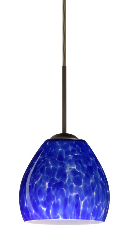 Besa Bolla LED Pendant Blue Cloud Bronze 1x9W LED