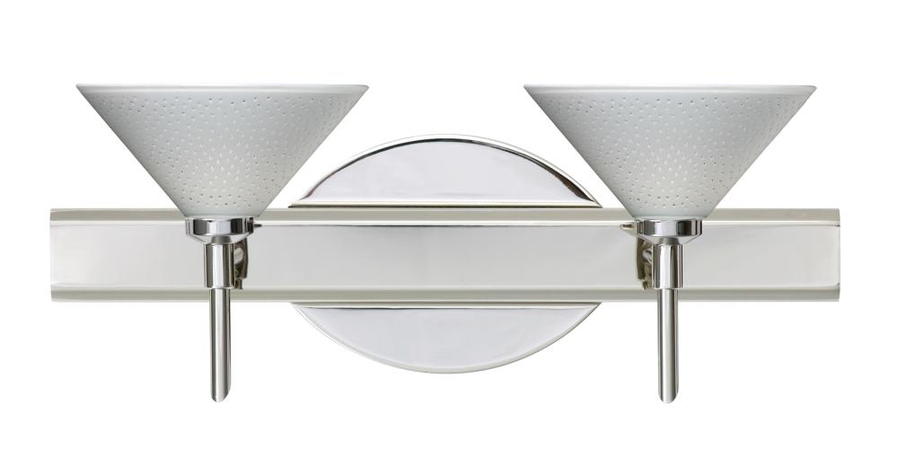 Besa Wall Kona Chrome White Starpoint 2x5W LED