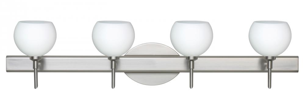 Besa Wall Palla 5 Satin Nickel Opal Matte 4x5W LED