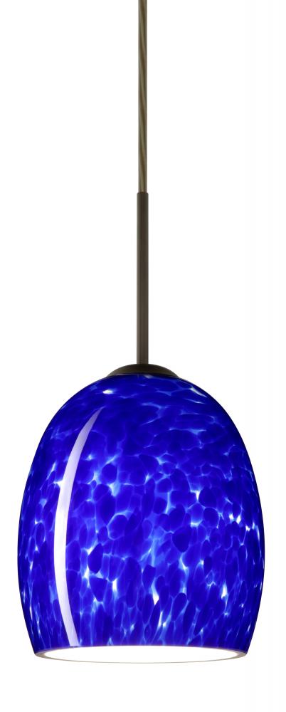 Besa Lucia Pendant For Multiport Canopy Bronze Blue Cloud 1x75W Medium Base