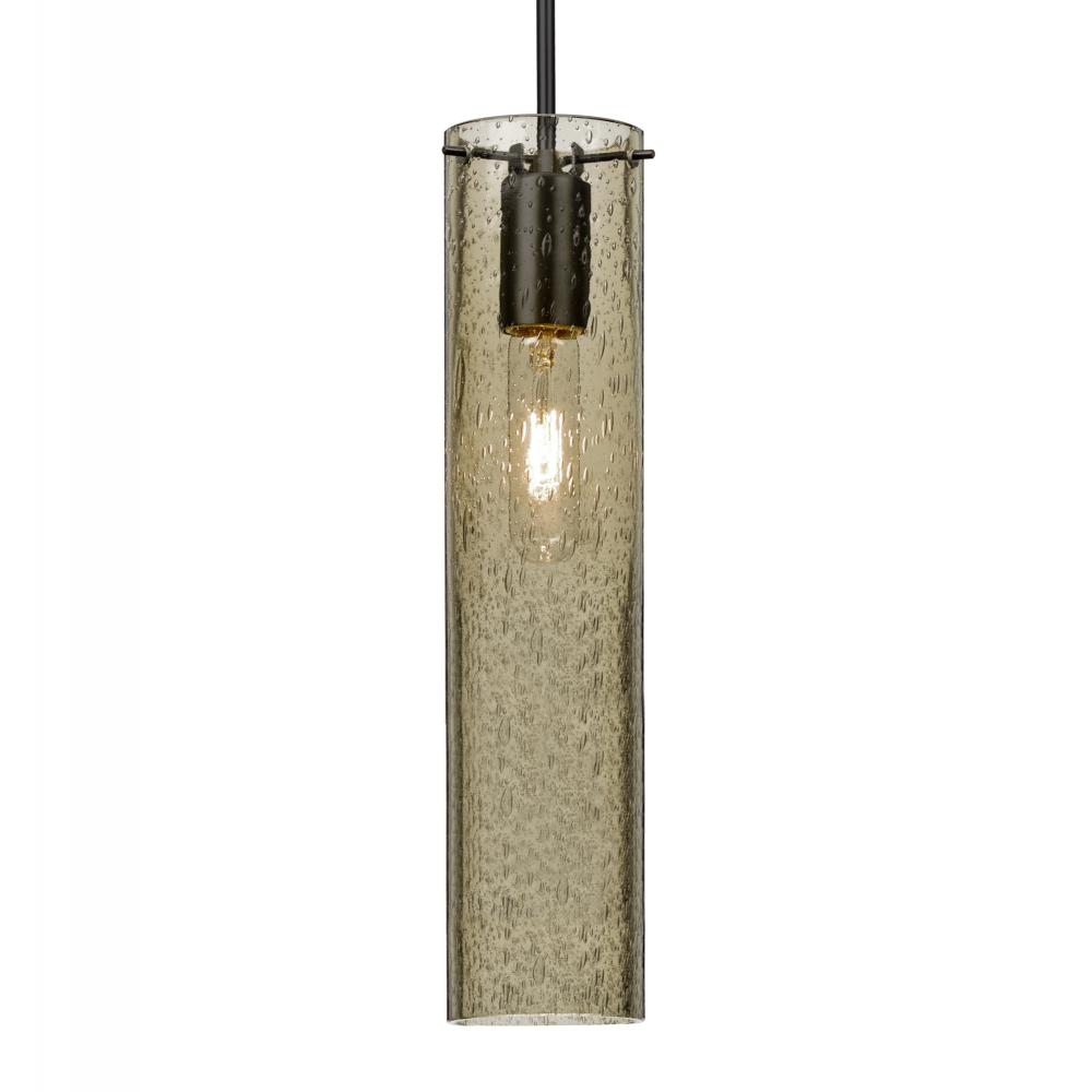 Besa, Juni 16 Pendant For Multiport Canopy, Latte Bubble, Black, 1x60W MAX E26 Base