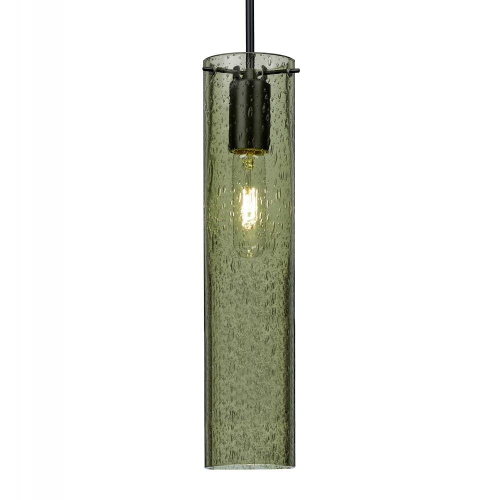 Besa, Juni 16 Pendant For Multiport Canopy, Moss Bubble, Black, 1x60W MAX E26 Base