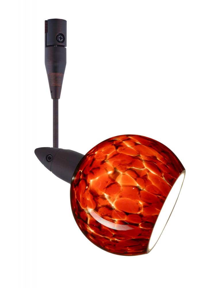 Besa Spotlight With 12" Stem Palla 3 Bronze Garnet 1x35W Halogen Mr11