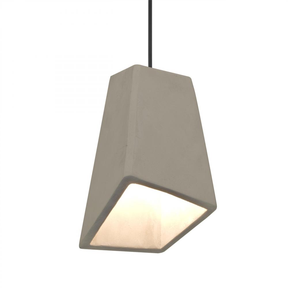 Besa Skip Pendant, Tan, Black Finish, 1x9W LED