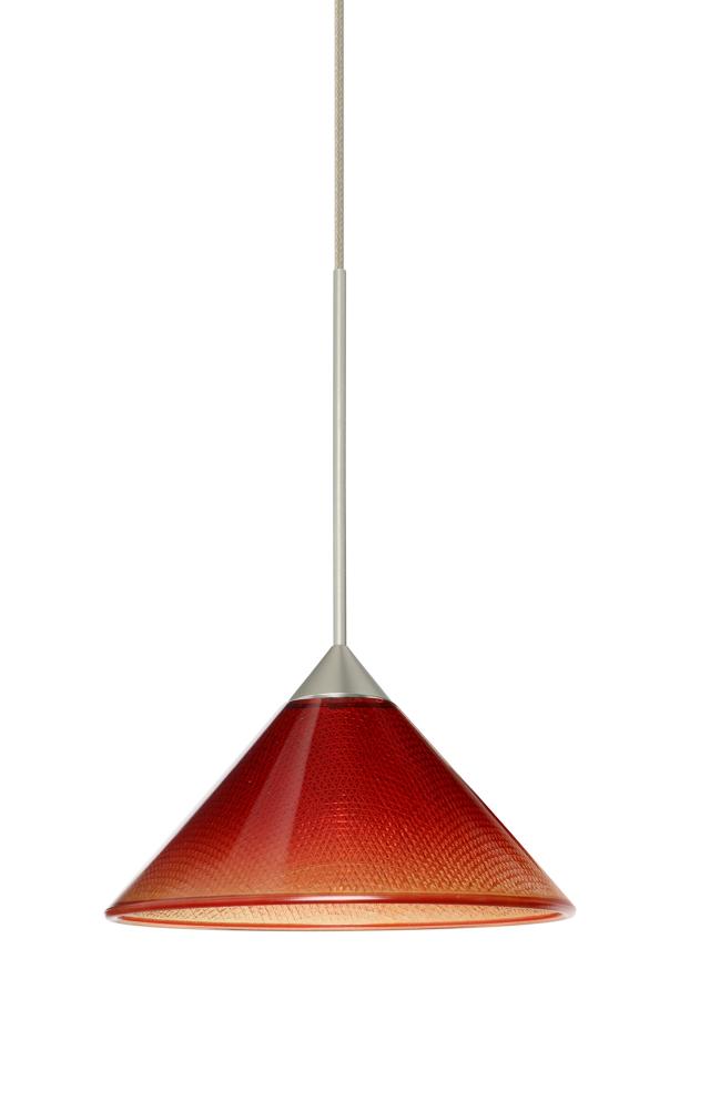 Besa Pendant For Multiport Canopy Kona Satin Nickel Sunset 1x5W LED