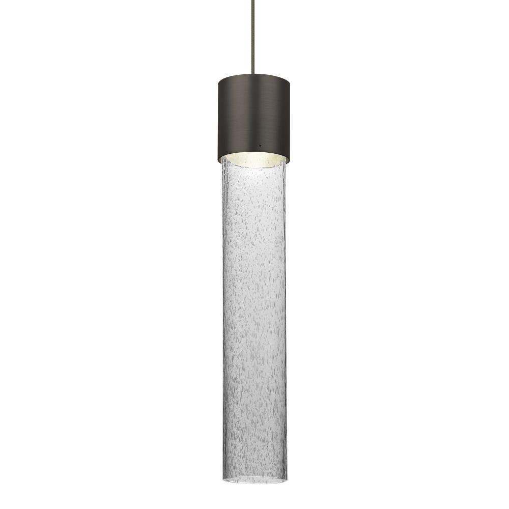 Besa Wanda 12 Pendant For Multiport Canopy, Clear Bubble, Bronze Finish, 1x3W LED